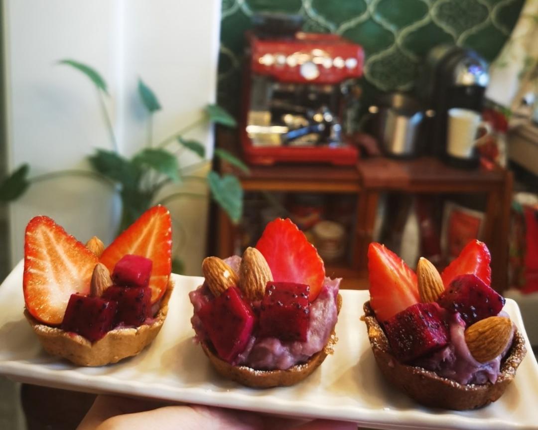 低脂芋泥水果塔,解馋无压力的做法