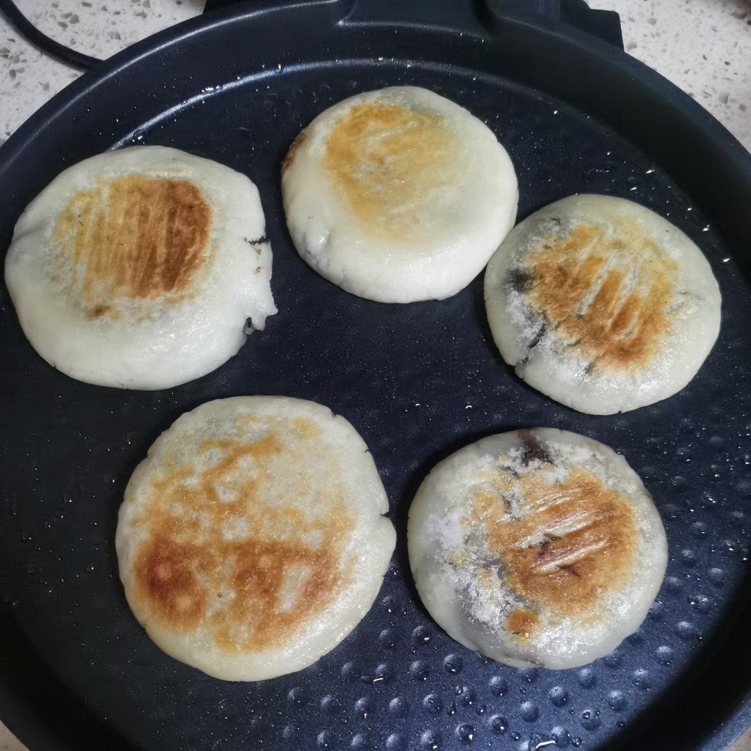 发面糯米豆沙饼