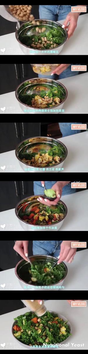 烤蔬菜甘蓝沙拉的做法 步骤6