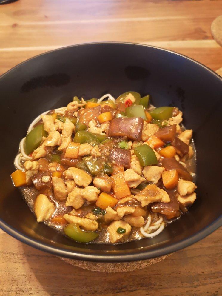 超好吃的 少油版 茄丁卤面