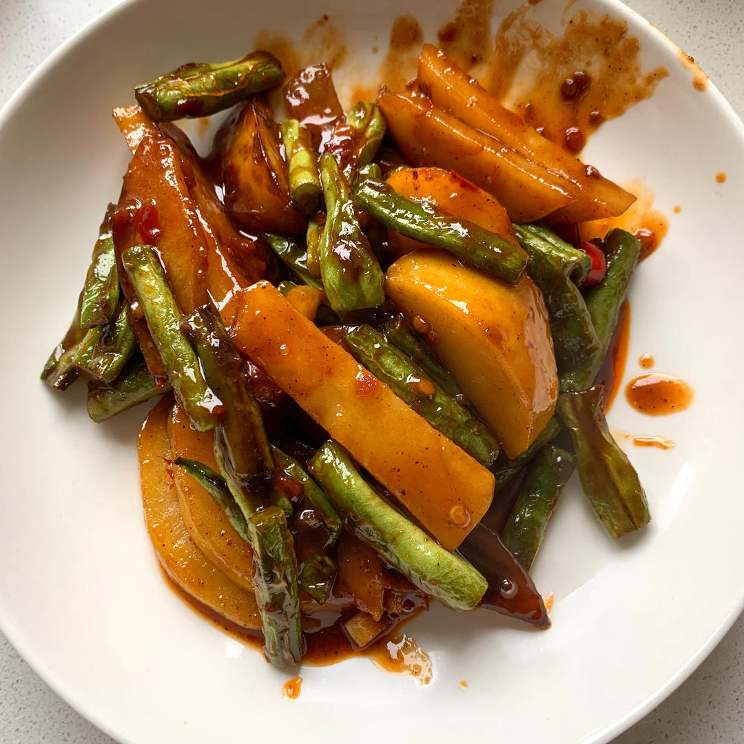 干煸豆角土豆
