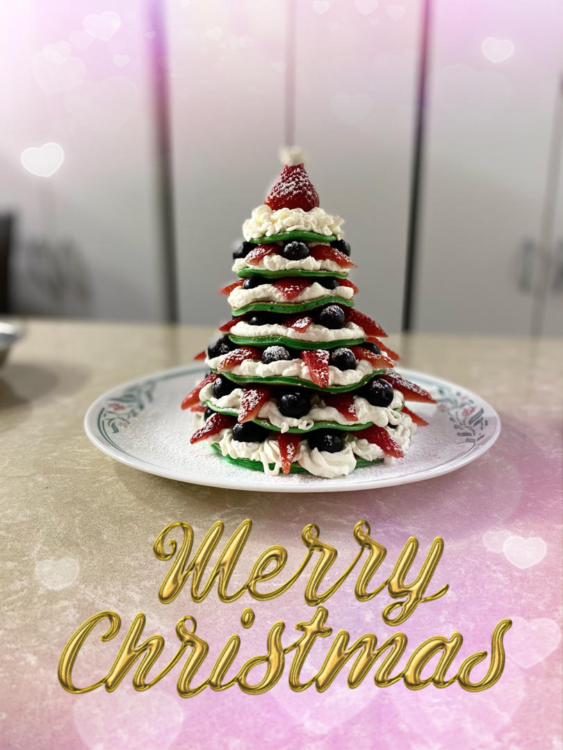 免烤箱❗️高颜值巨好吃的圣诞树松饼蛋糕🎄手把手教你做，让我们一起快乐过圣诞。