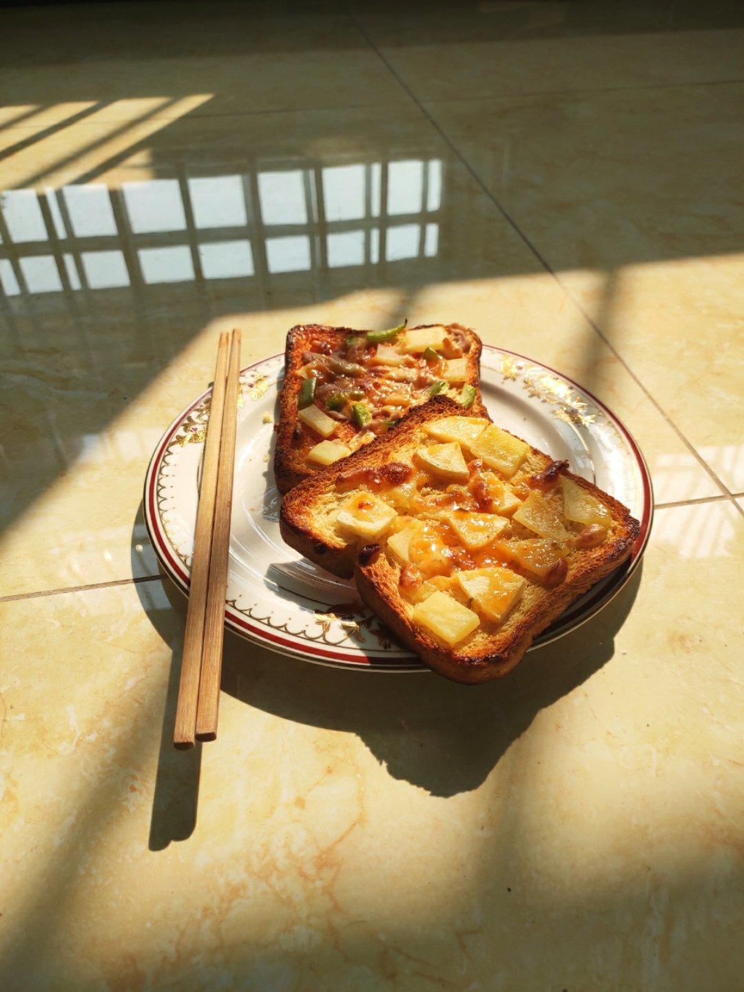 超好吃面包披萨🍕