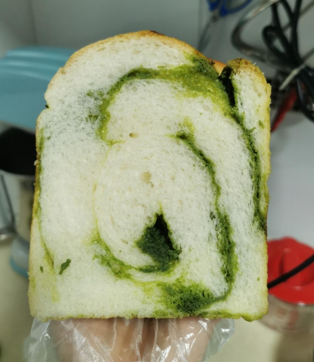 绿色心情---抹茶手撕小吐司