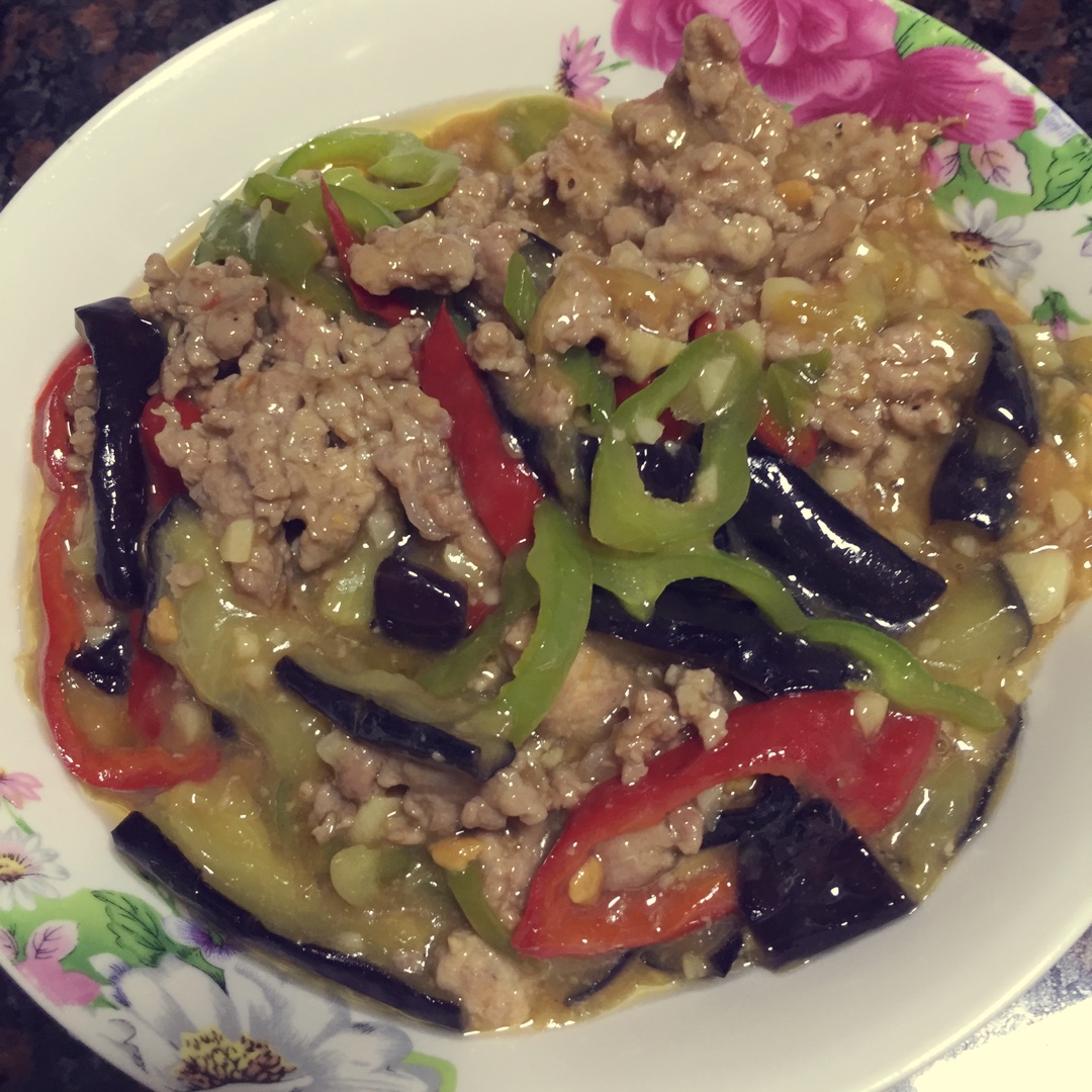 红烧肉沫茄子