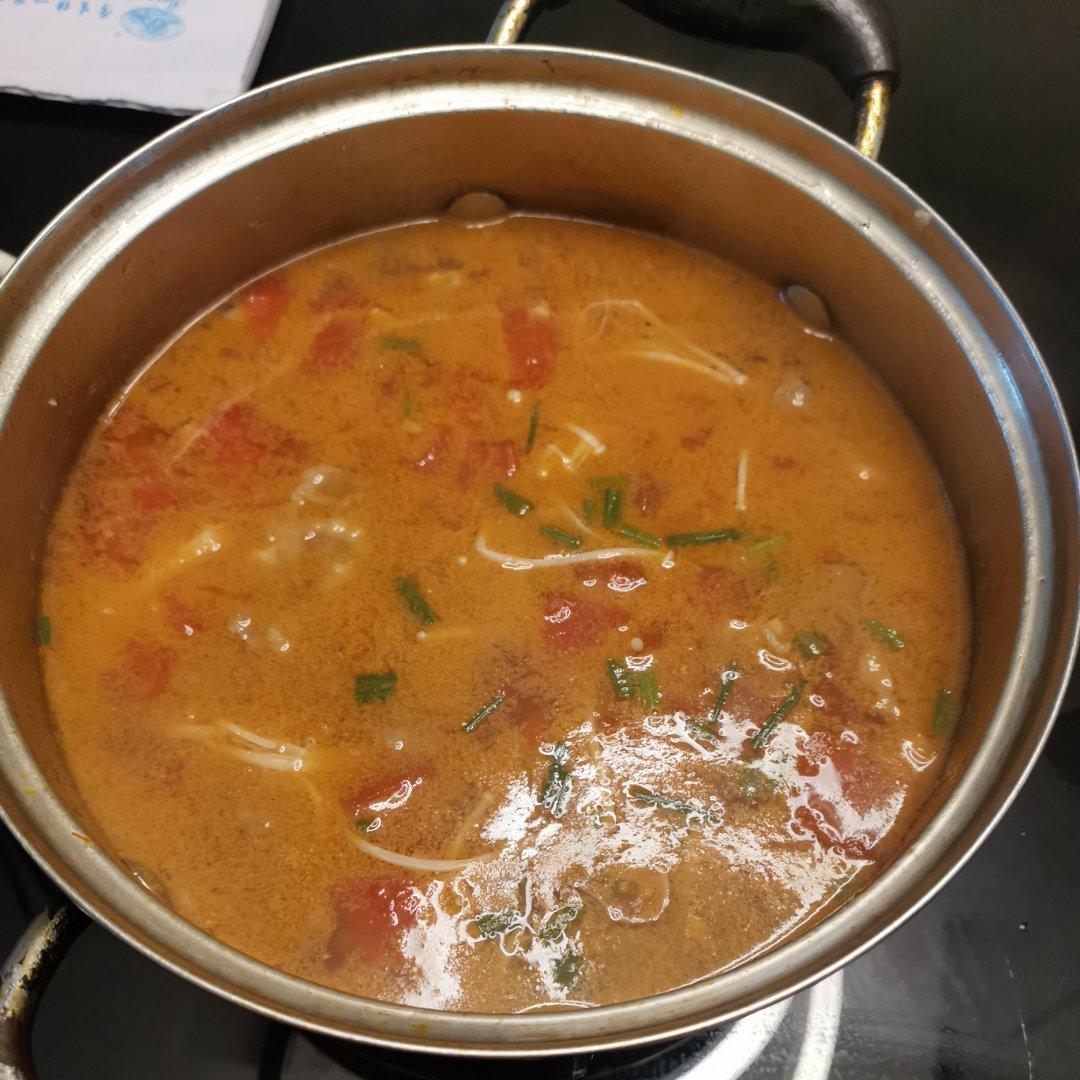 番茄肥牛金针菇