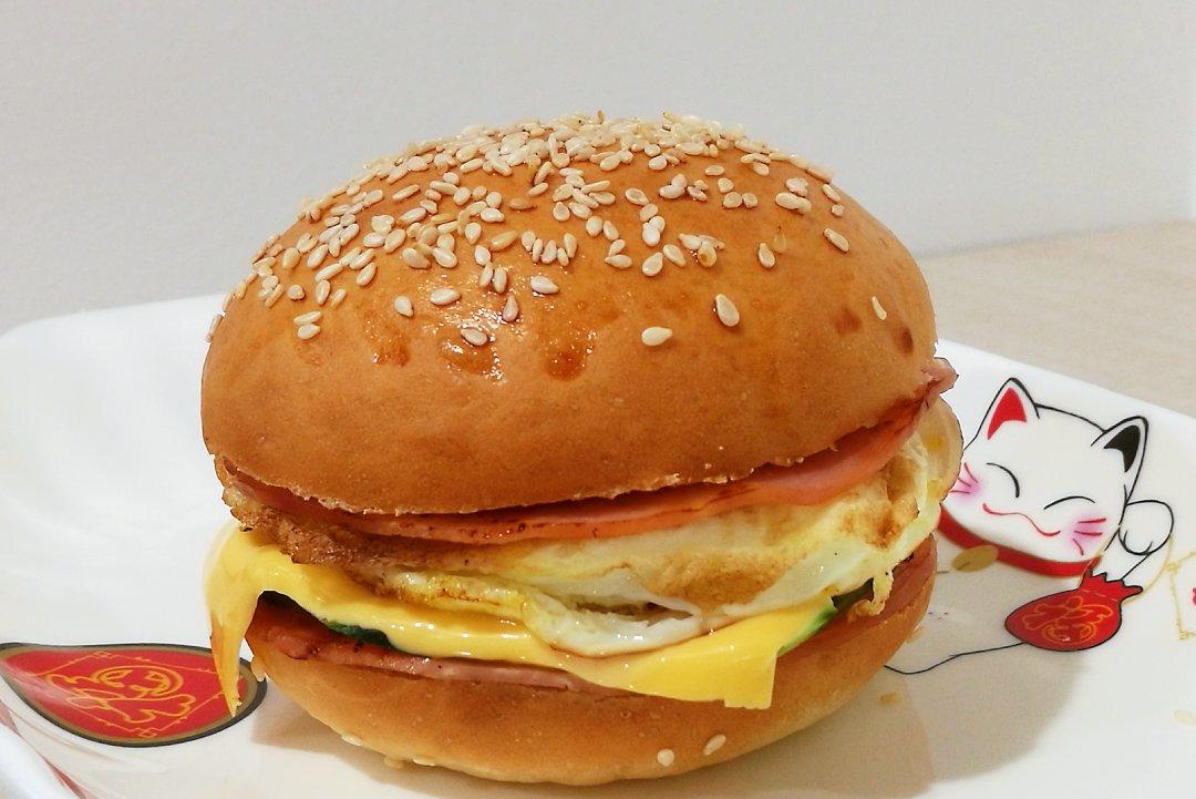 肯德基早餐汉堡轻松在家做 ---『玉米鸡肉汉堡包』