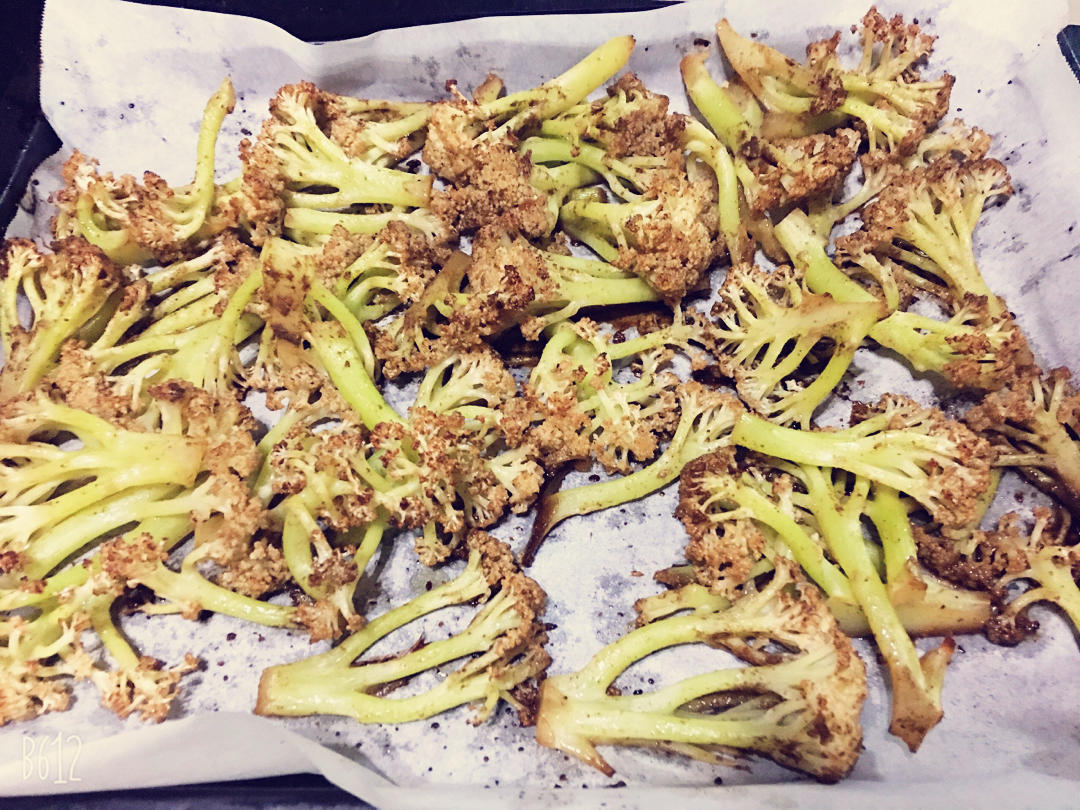 超好吃的低脂烤花菜㊙️做法简单，减脂必备