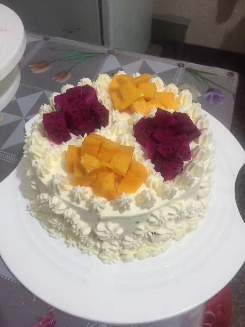 8寸奶油蛋糕的做法