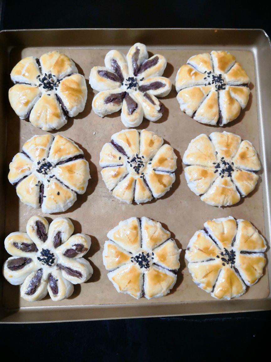 【巨详细】菊花酥、桃花酥、紫荆花酥、四叶草酥❀原来你是这样的中式酥皮