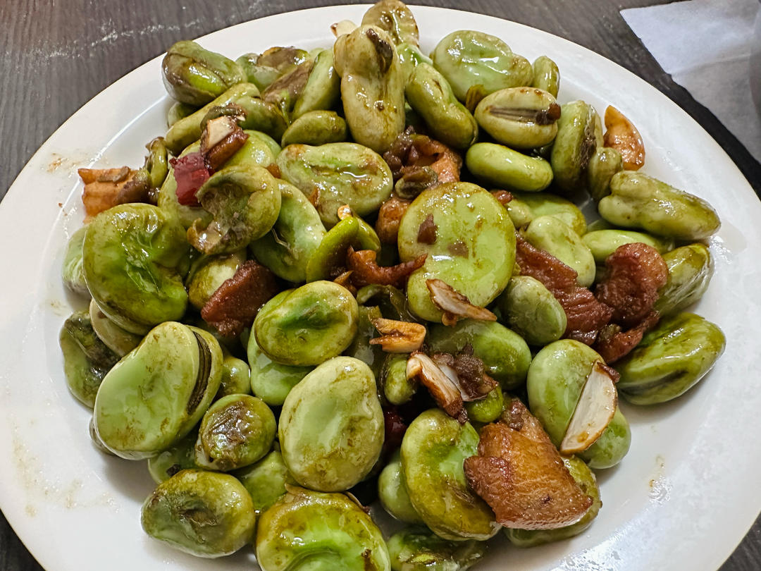 超简单懒人炒蚕豆