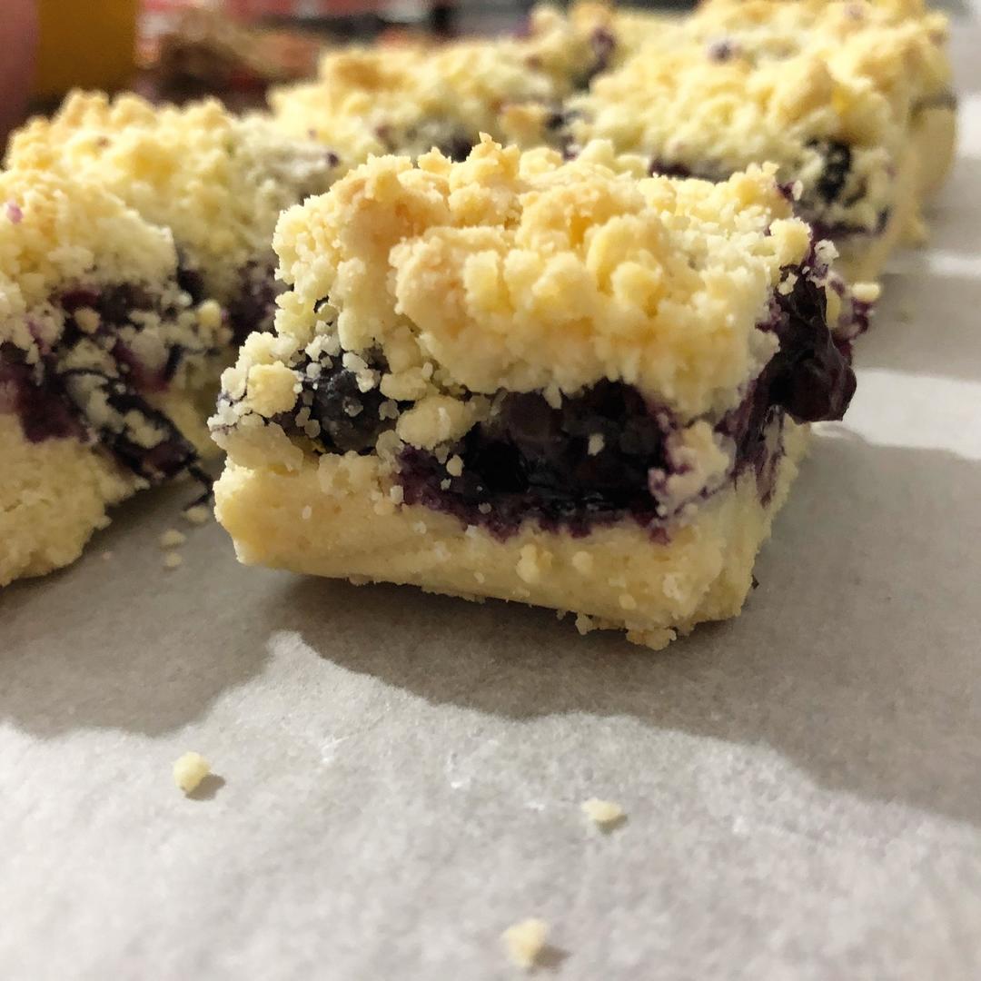 蓝莓酥粒小方块Blueberry Crumber Bars