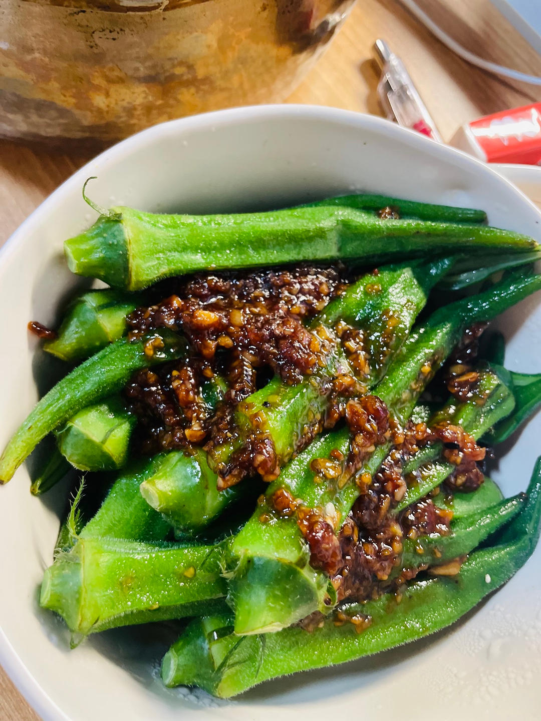 ‼️从此爱上秋葵‼️
白灼秋葵