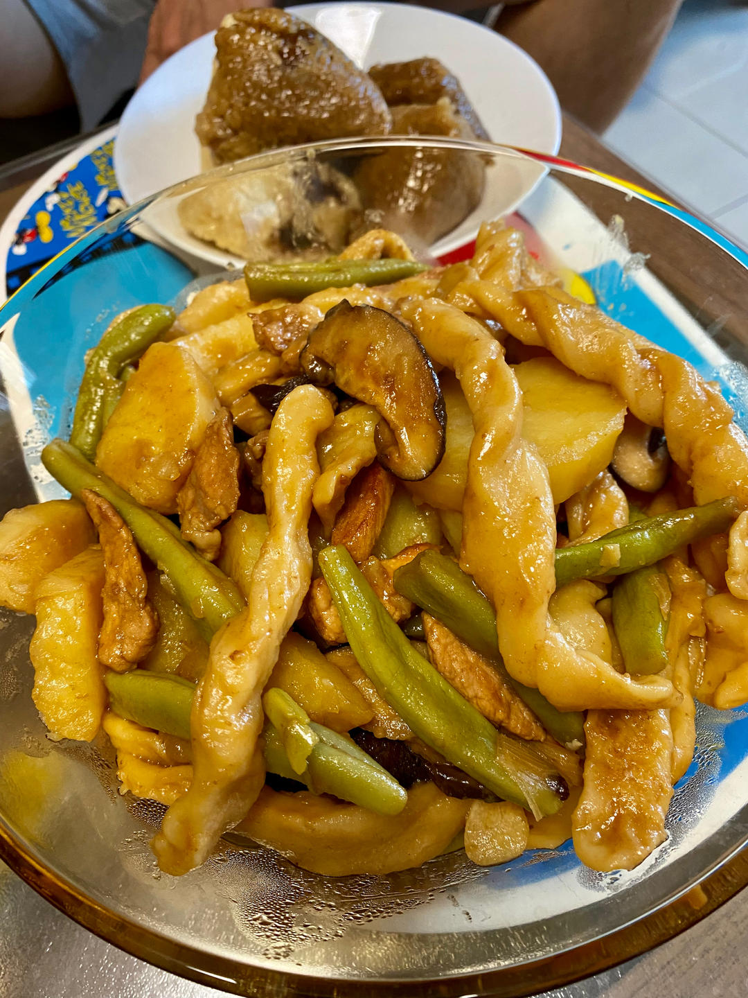 排骨豆角焖卷子