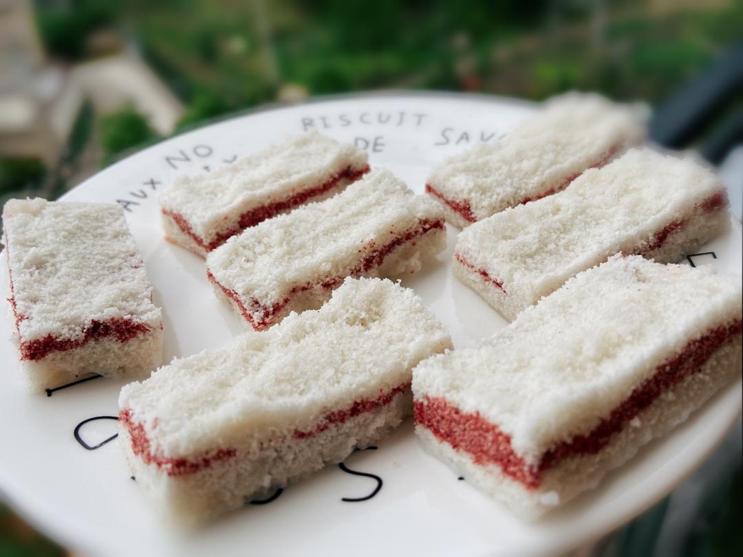 喵喵卢做的重阳糕松糕米糕快手糯米粉粘米粉的无名糕点