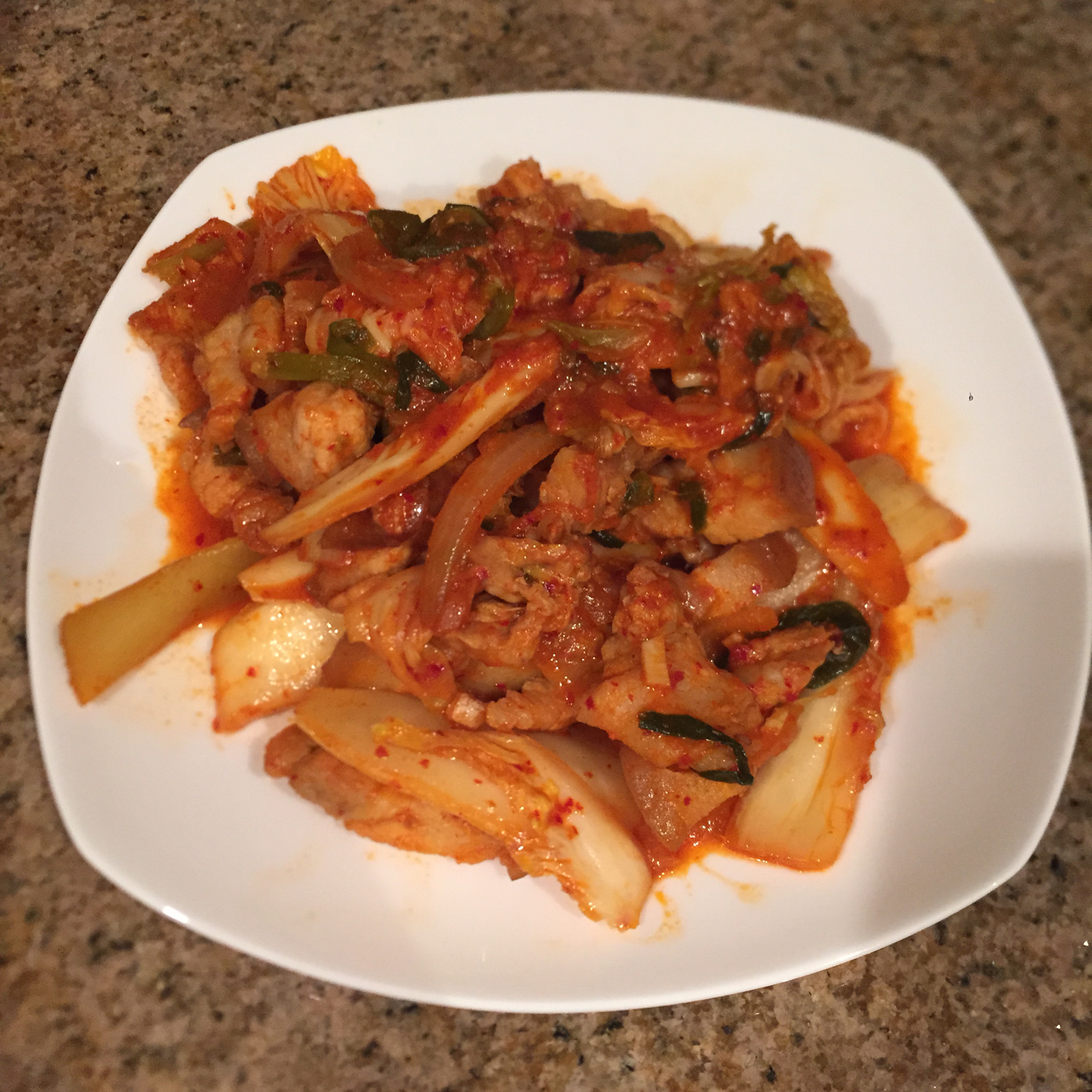 辣白菜五花肉