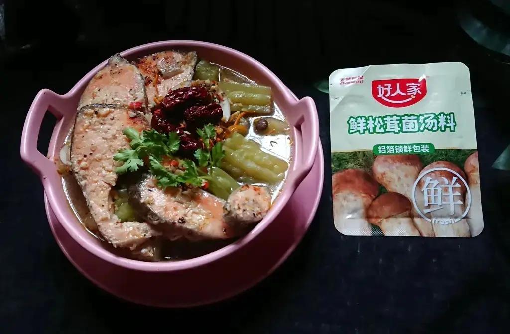 苦瓜鲑鱼菇菇盅