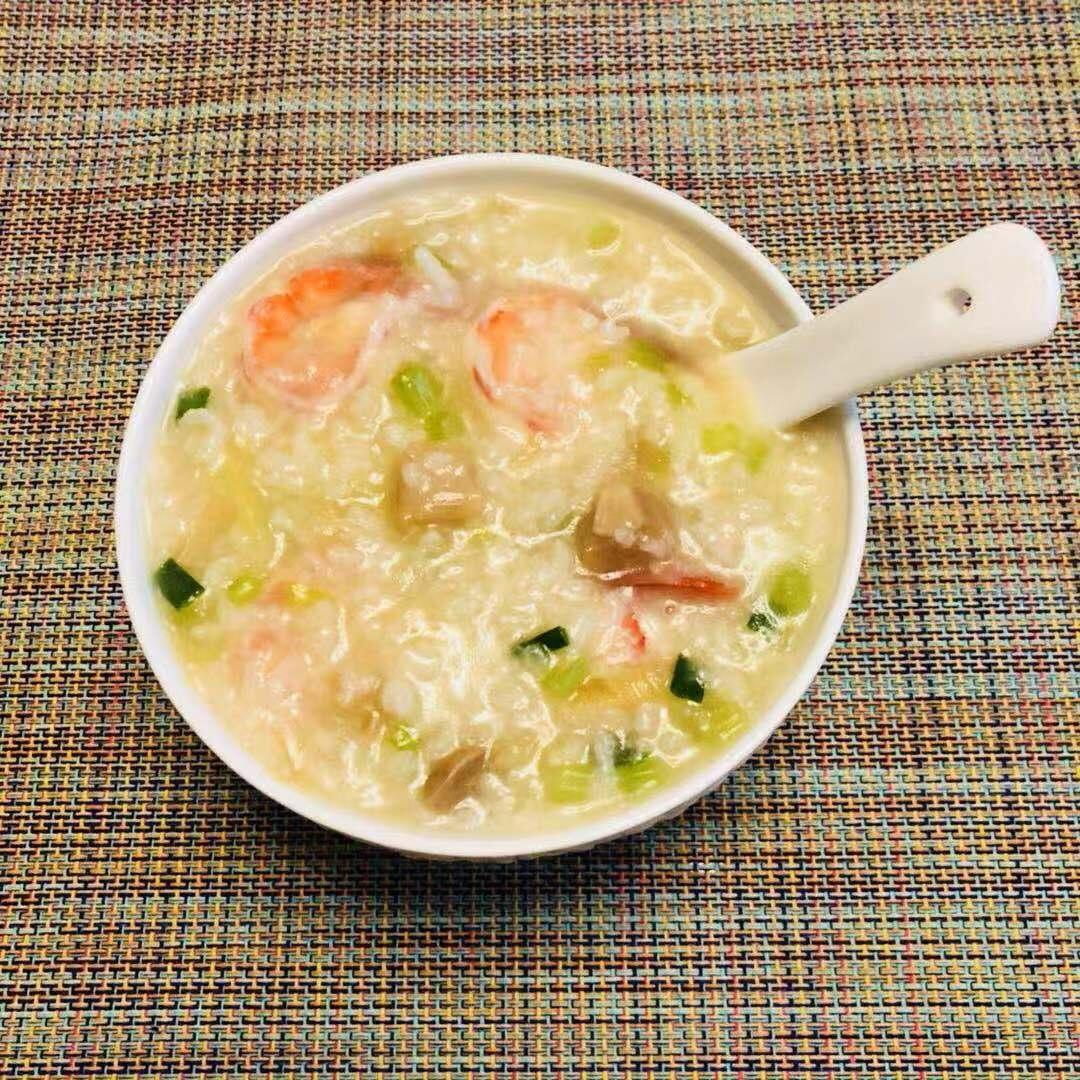 我爱做饭333做的鲜虾干贝粥