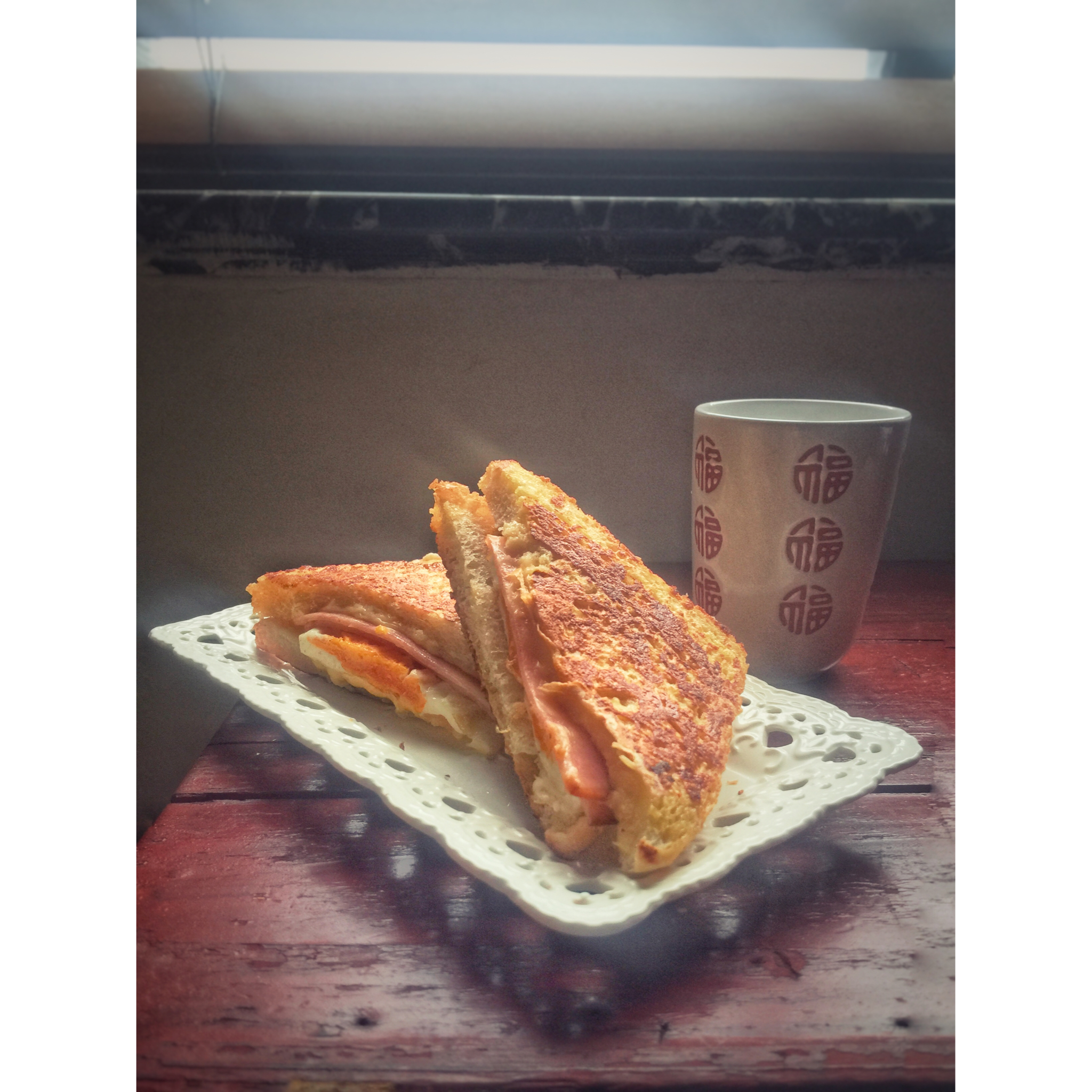 十分钟快手早餐【港式火腿西多士】