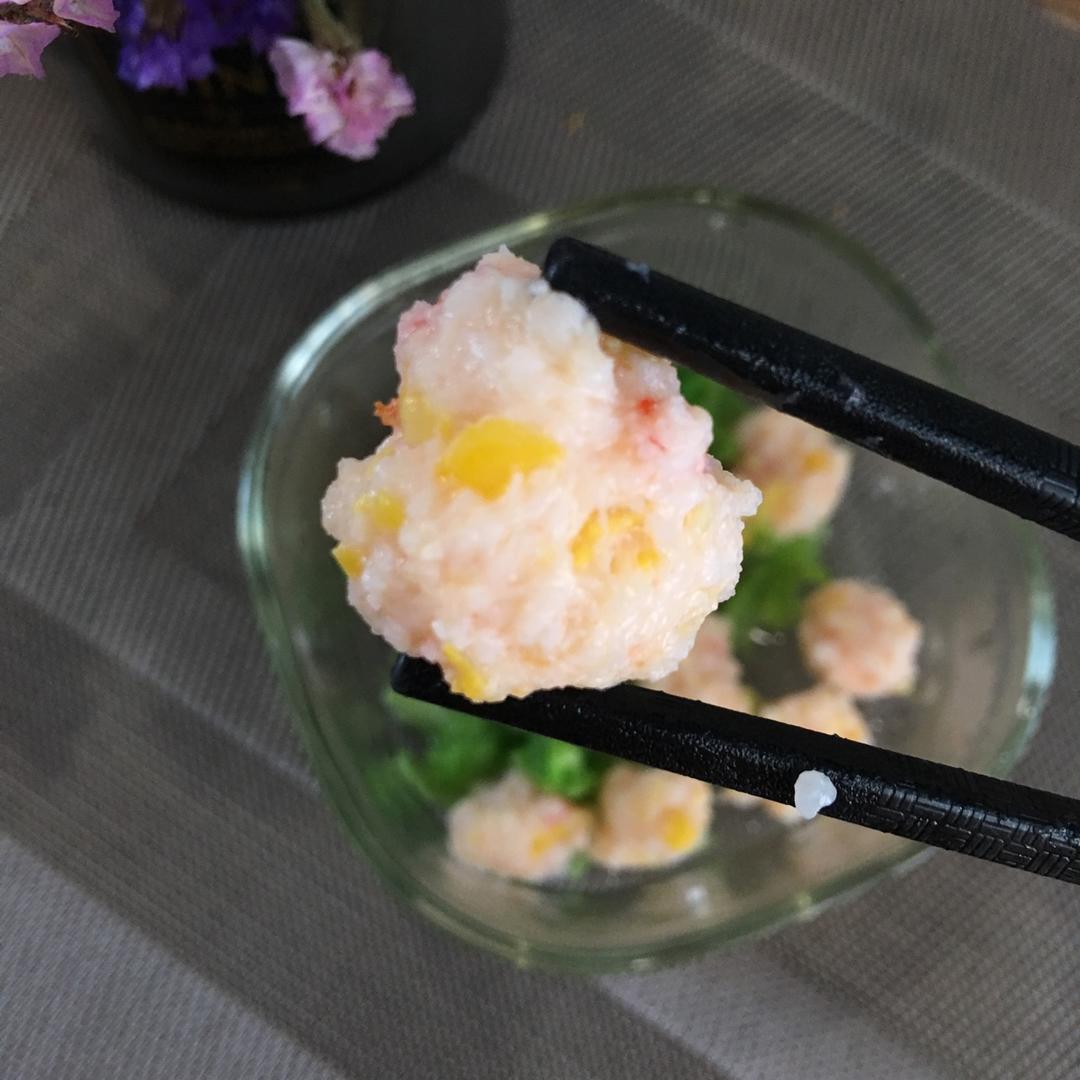 辅食：儿童食谱之玉米虾滑