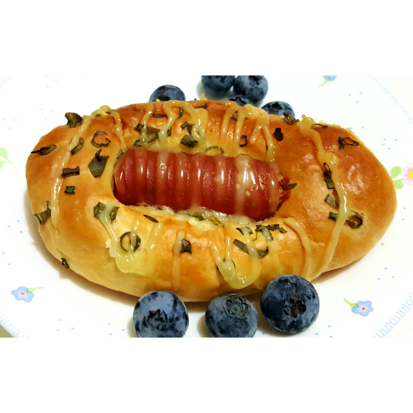 葱香台湾肠仔面包