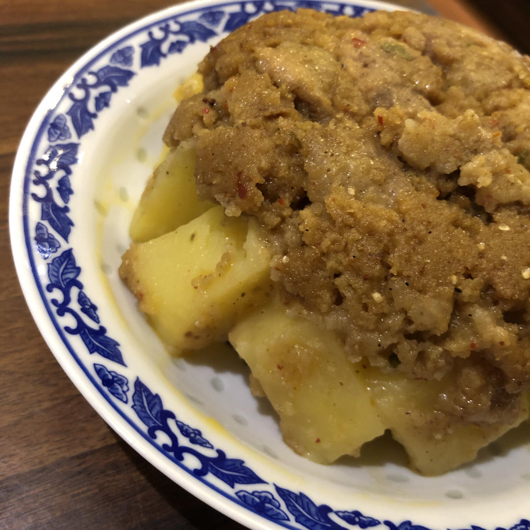 得到爸爸真传的川味粉蒸肉