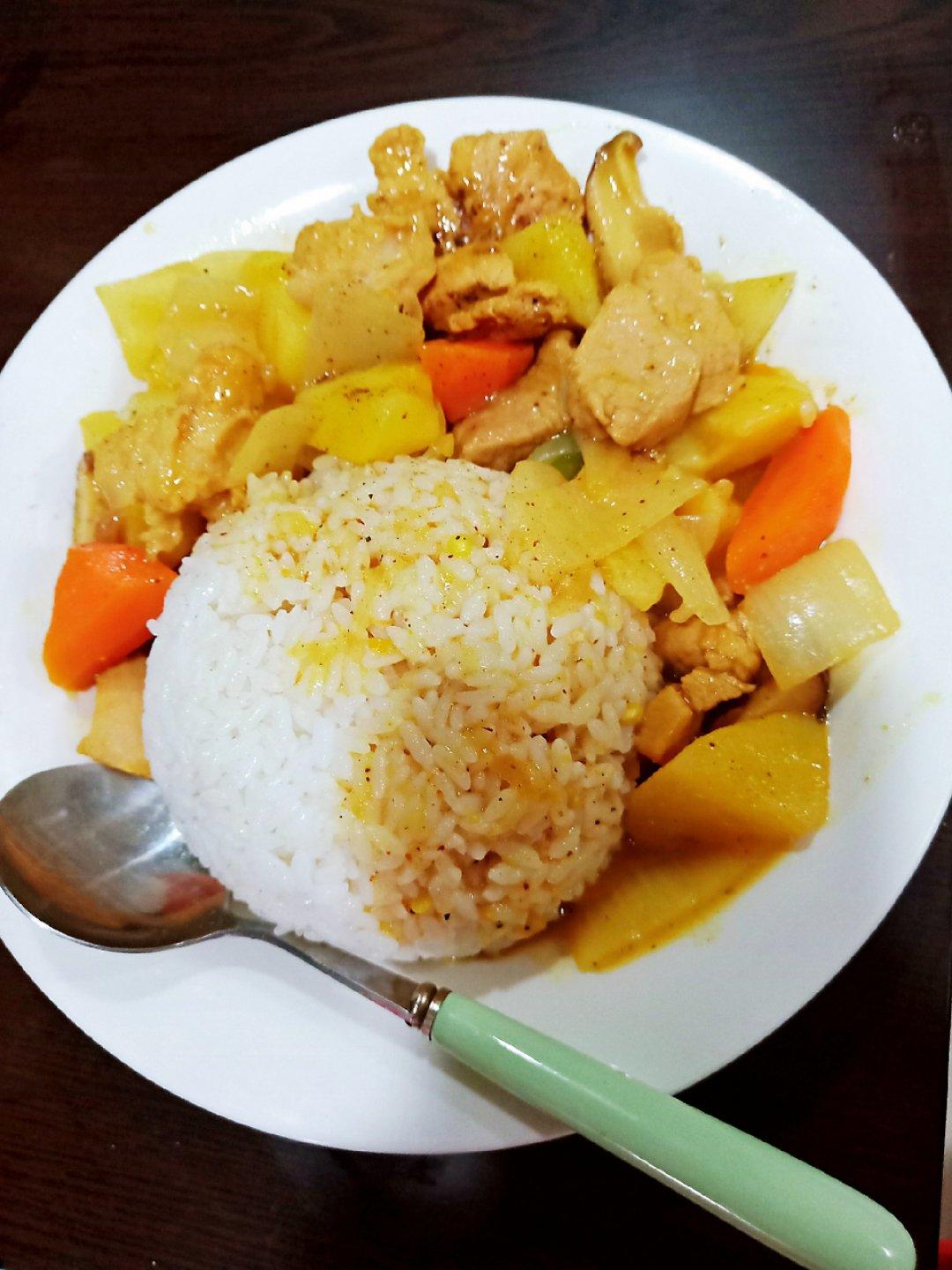 猪肉咖喱饭(超简单)