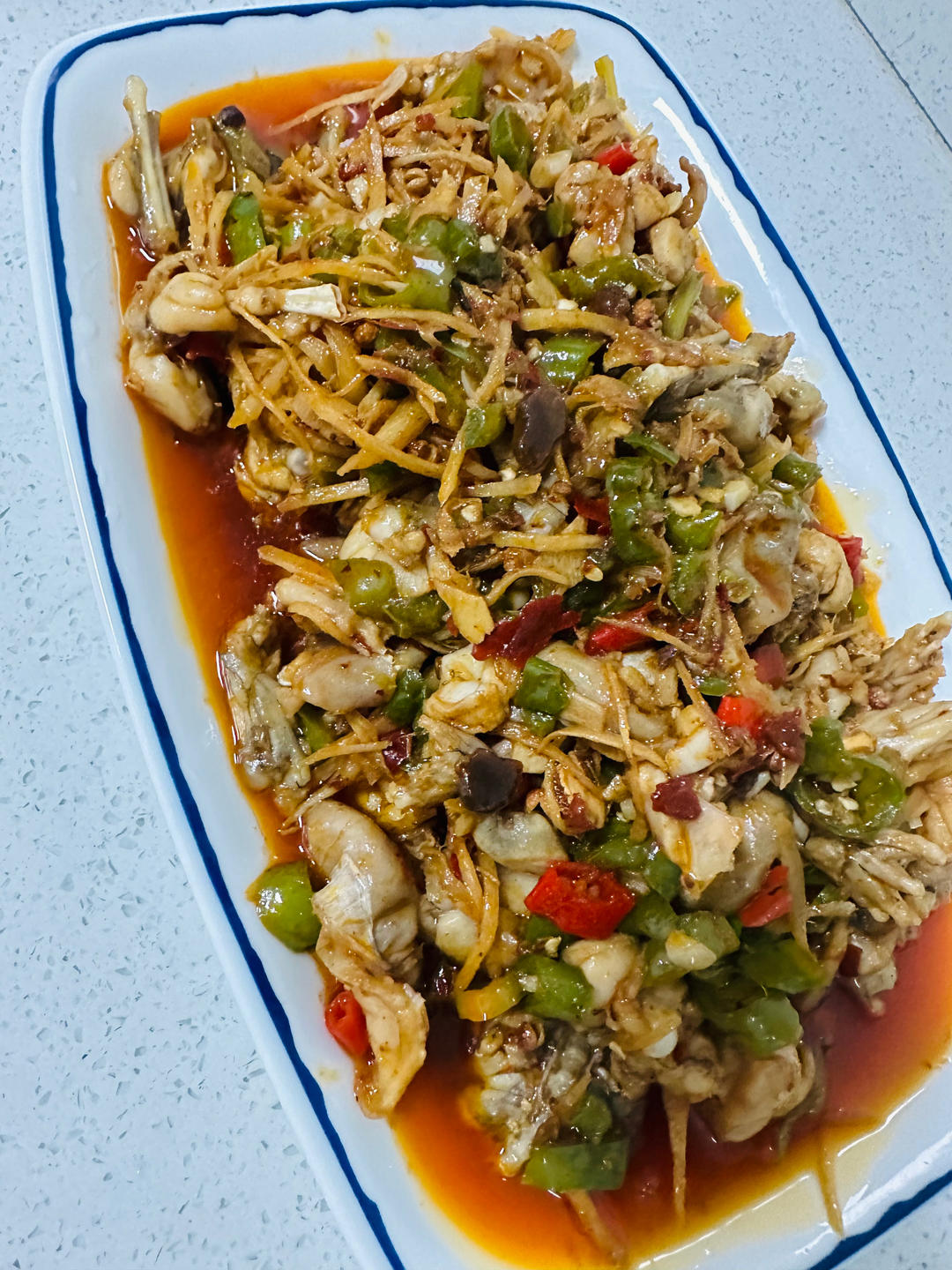 子姜双椒烧牛蛙