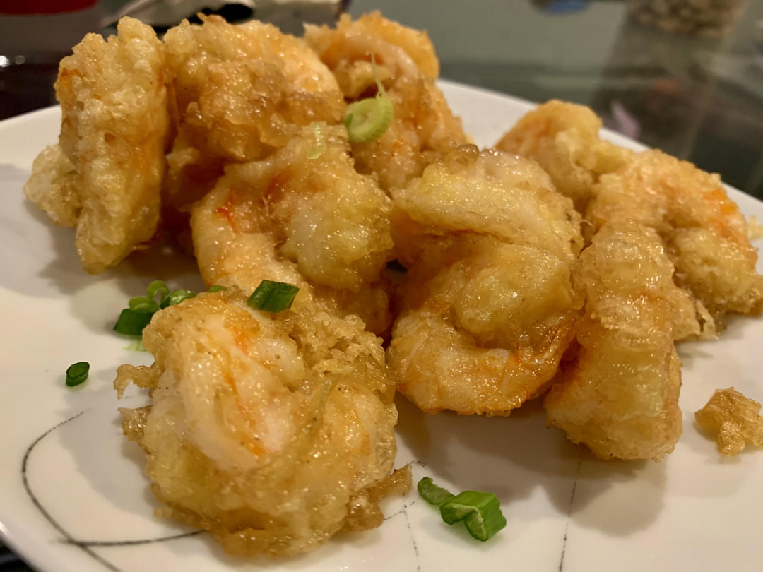 🔥吮指椒盐虾仁，完全不需要厨艺‼️