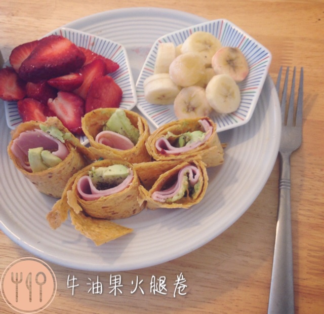 美式早餐 3分钟 牛油果卷饼