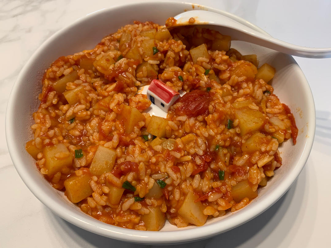 超级简单的西红柿烩饭