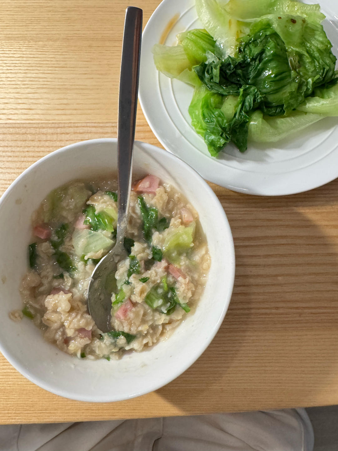 早上起来超想吃的『香菇火腿粥』