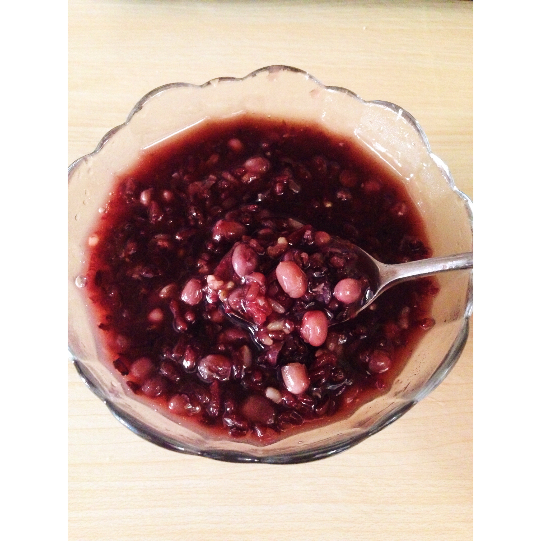 红豆黑米美颜粥