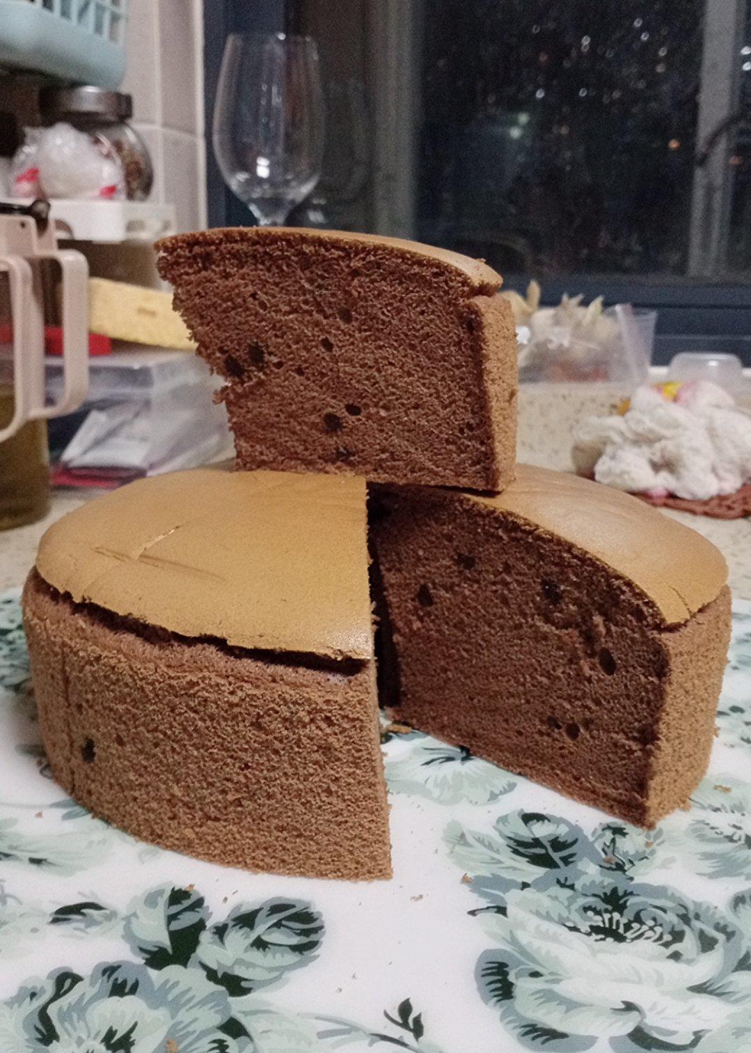 6寸可可戚风（内附8寸5蛋配方）