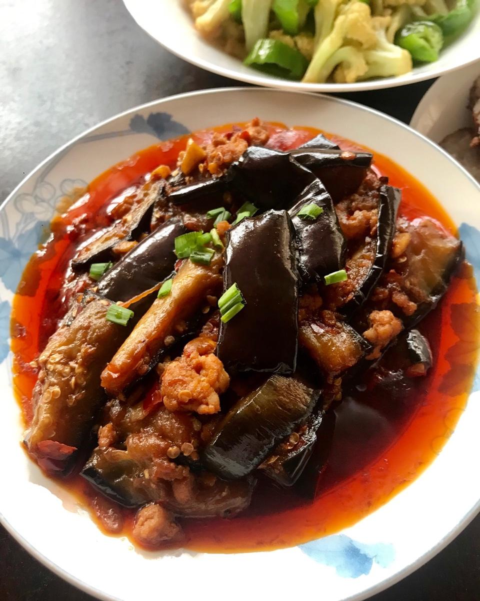 红烧肉沫茄子