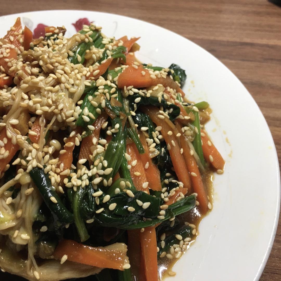 芥末酱拌菠菜粉