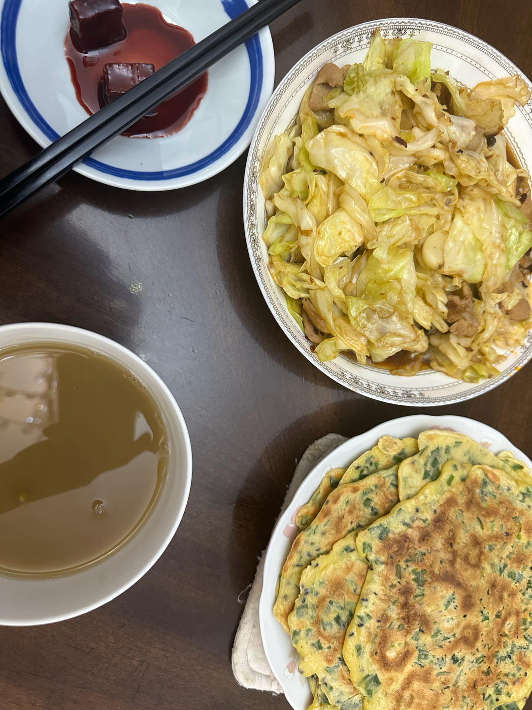 超香的韭菜煎蛋饼
