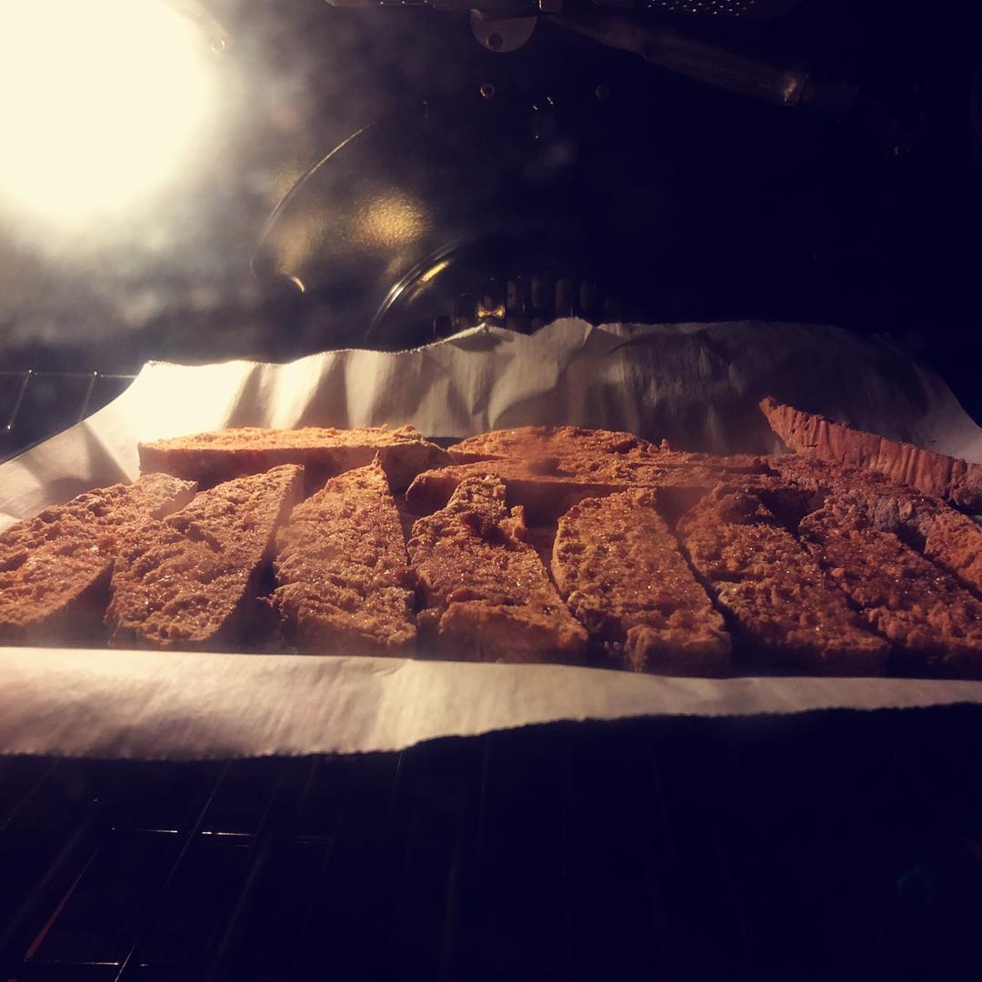 【健康零食】香蕉燕麦意式脆饼