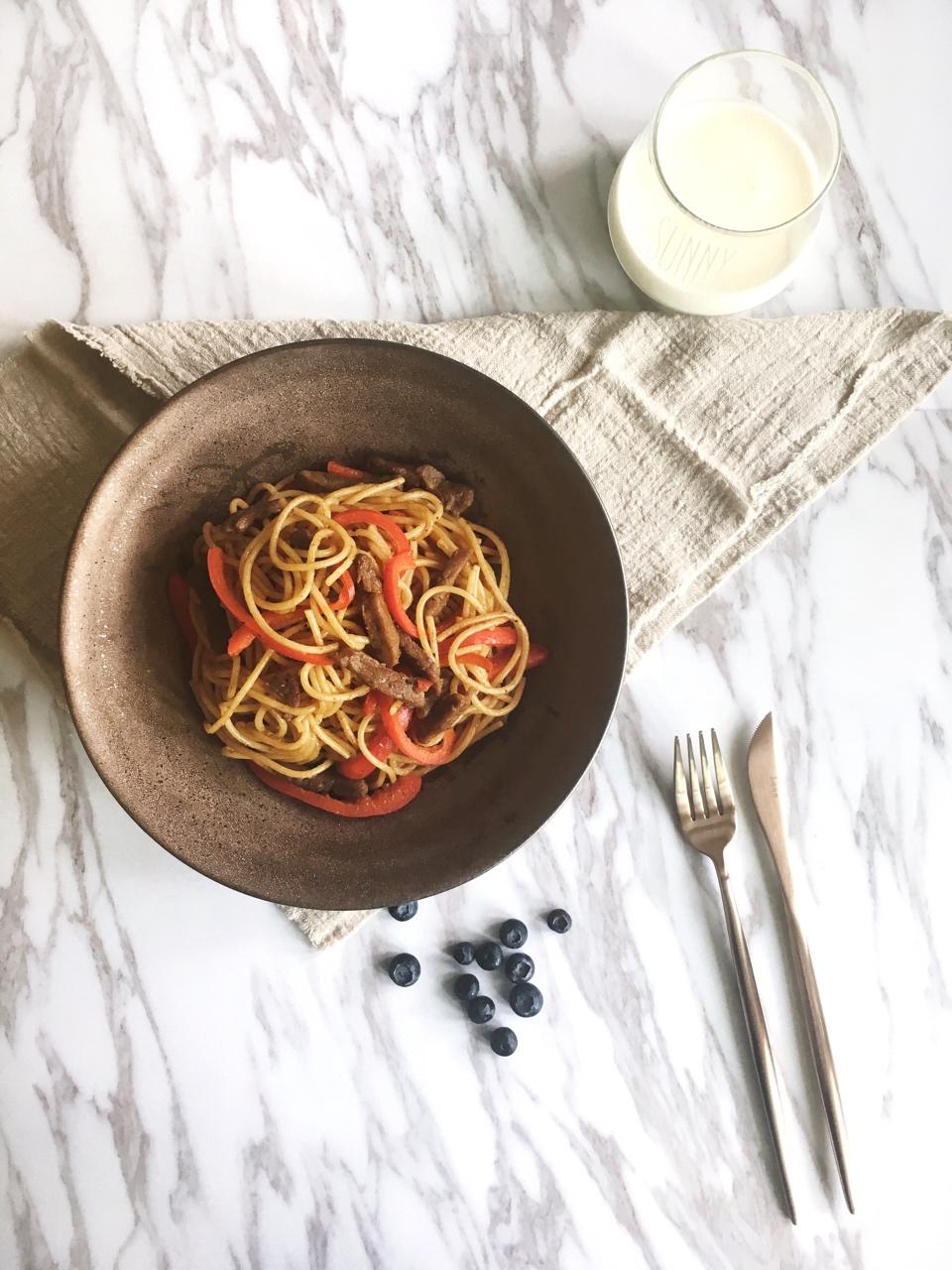 黑胡椒牛柳意大利面