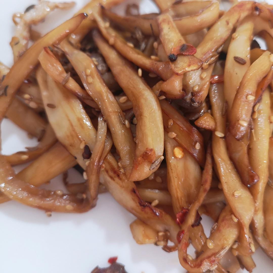 越嚼越香‼️比肉还要好吃👉干煸孜然杏鲍菇