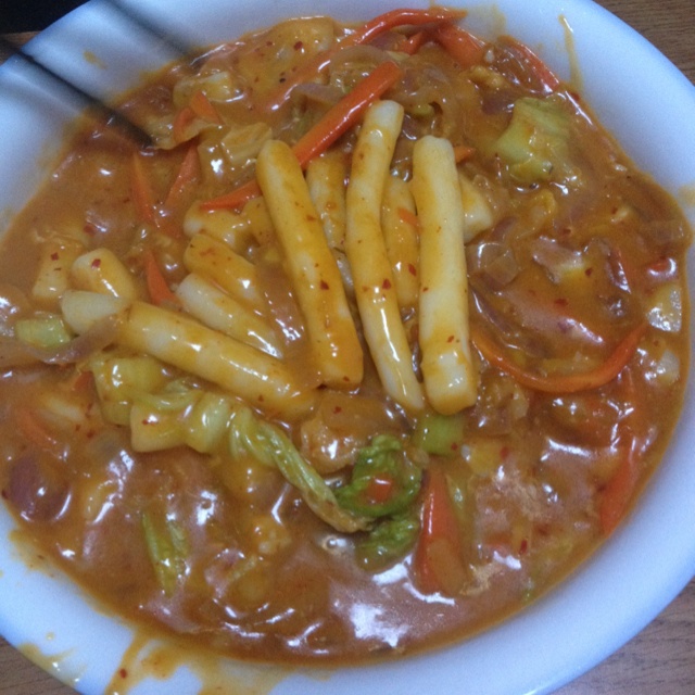辣白菜炒年糕