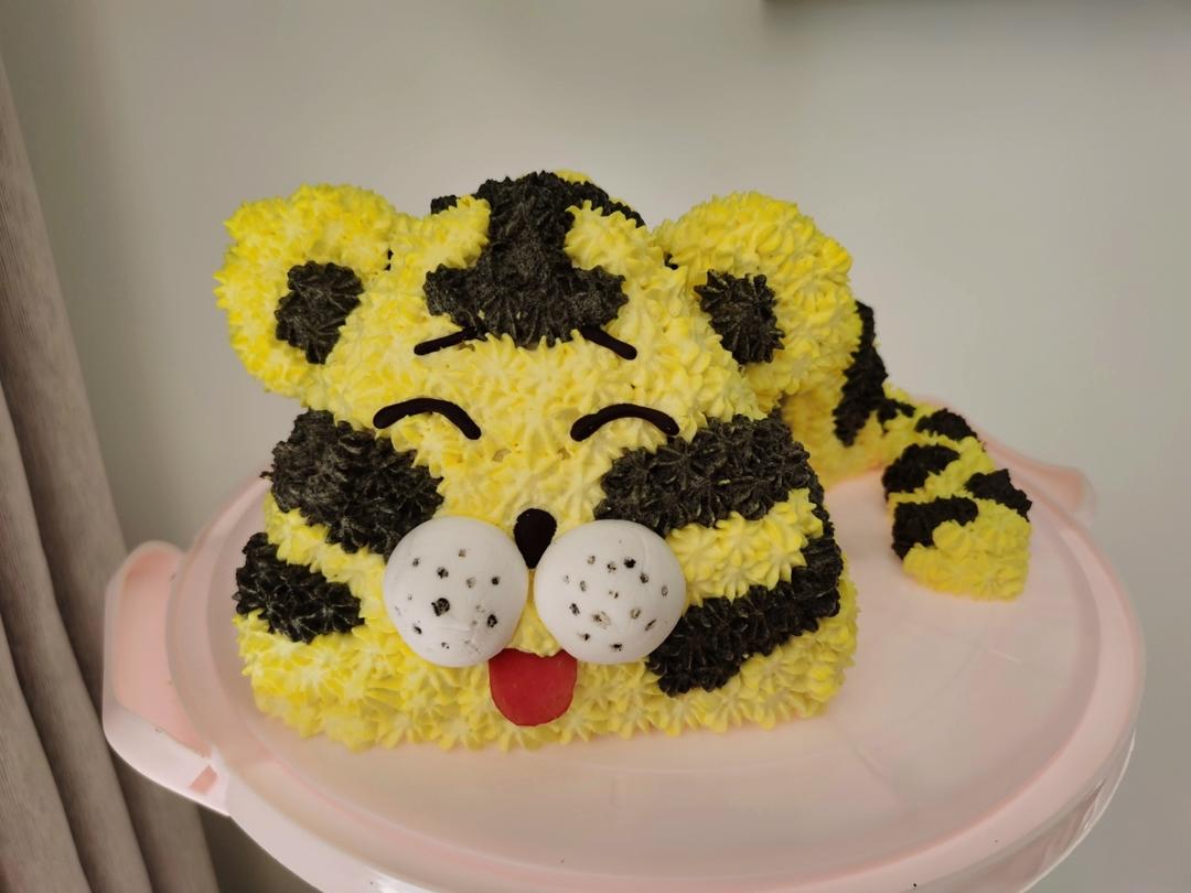 可可31q4做的虎年老虎蛋糕