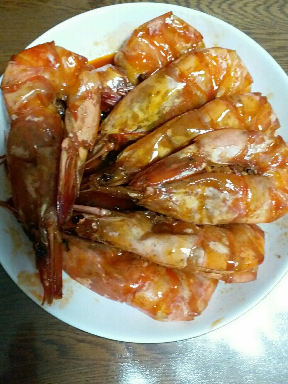 糖醋开背虾