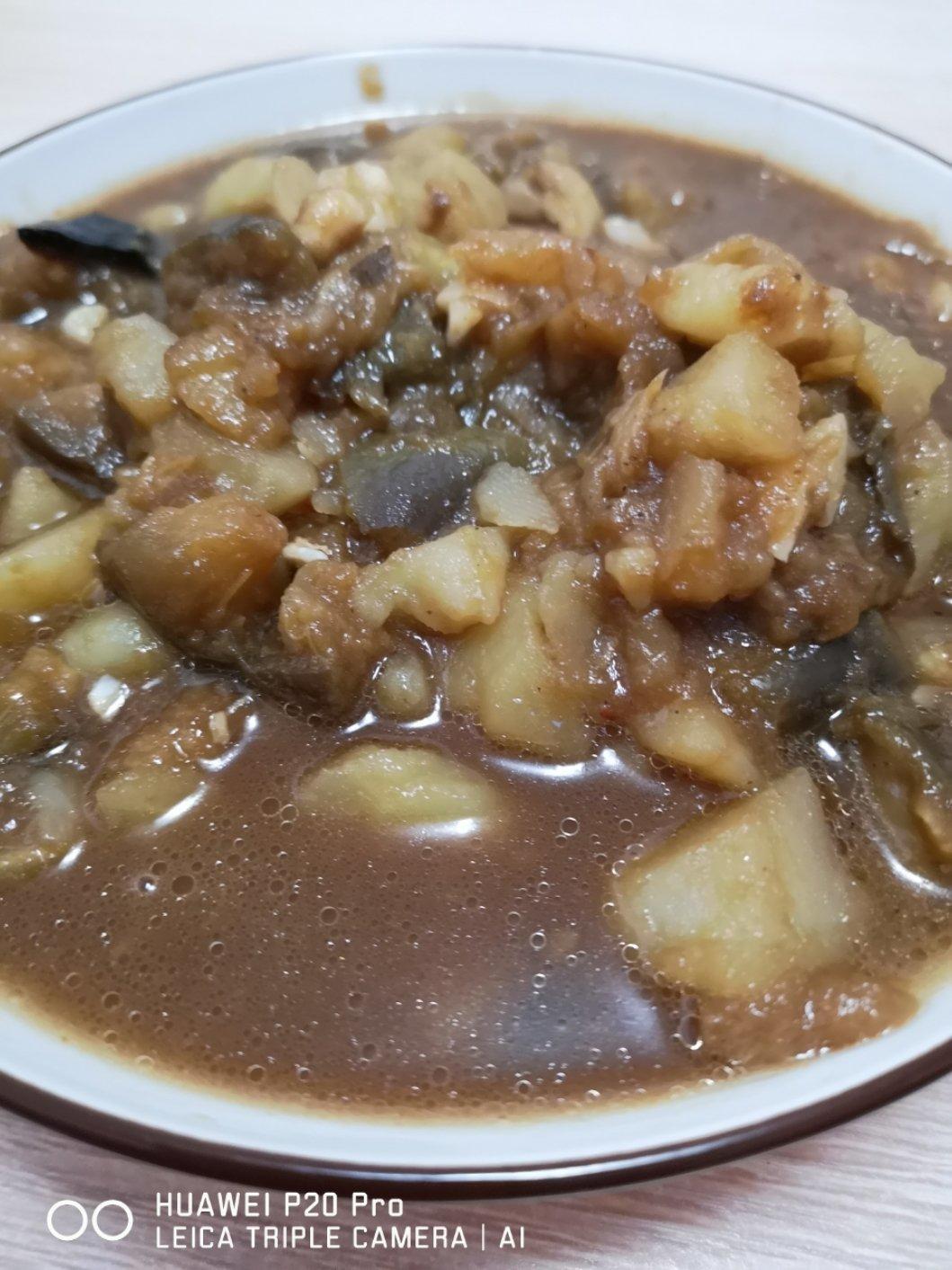 土豆炖茄子