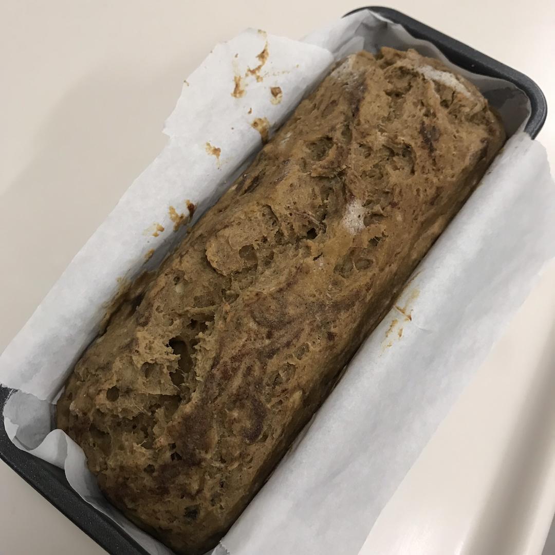 100%全谷物香蕉快手面包丨健康·烘焙