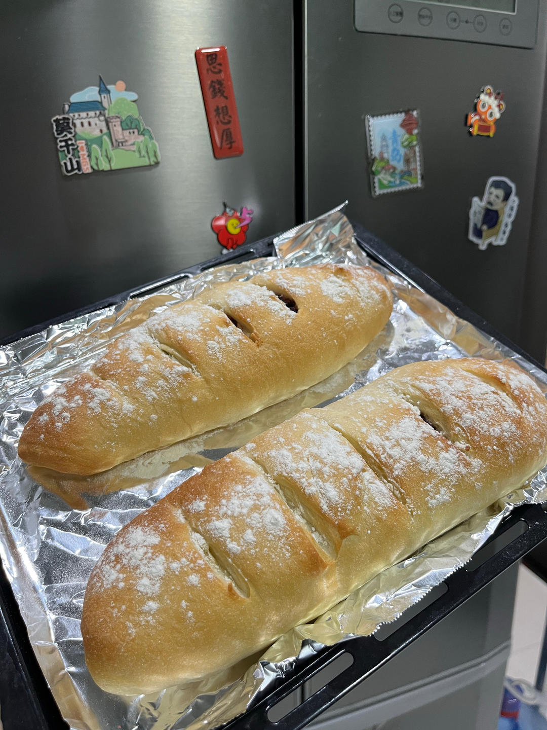 内心柔软的蔓越莓芝士软欧包