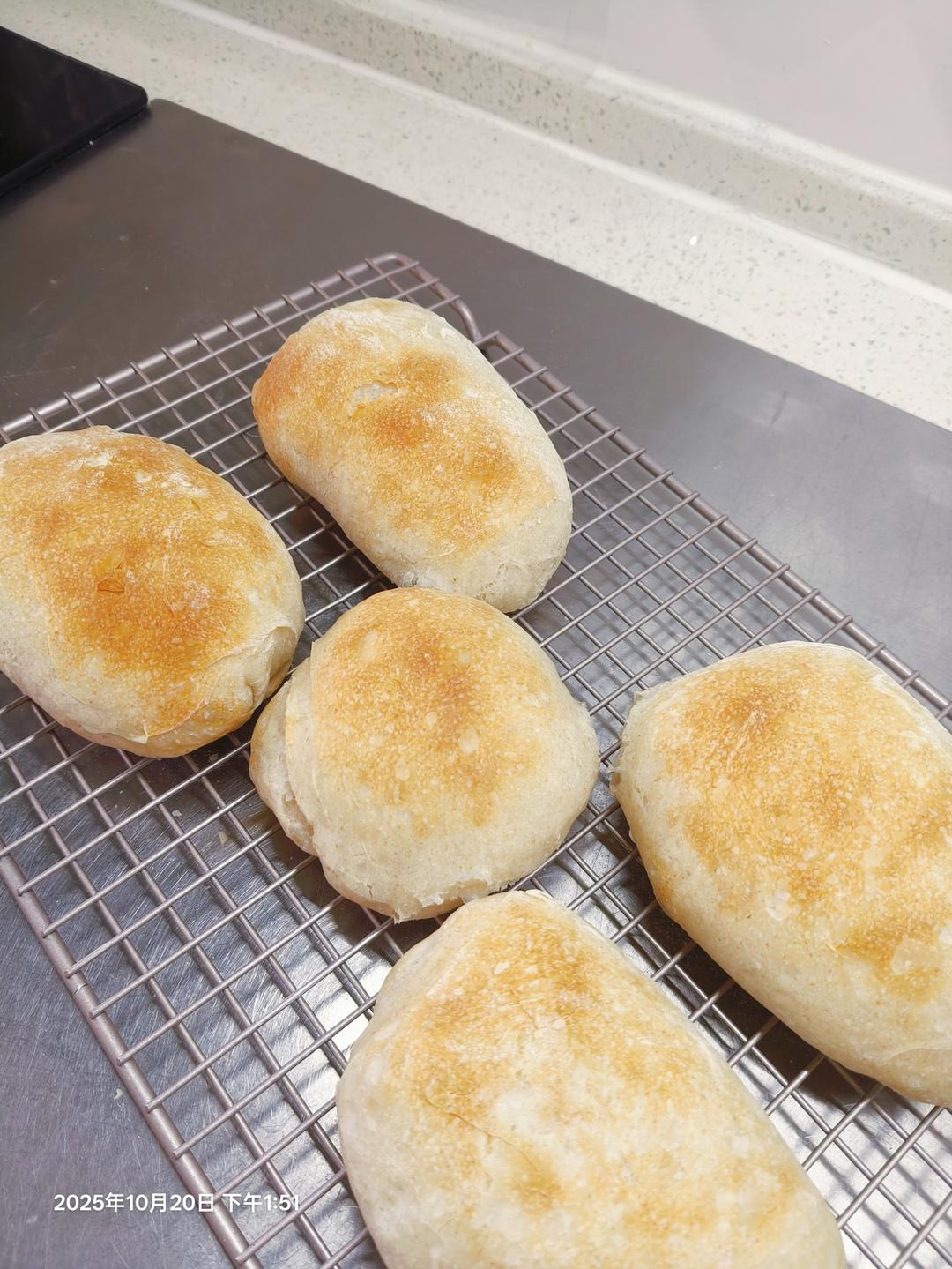 【ciabatta】家庭版恰巴塔，软乎乎的拖鞋面包