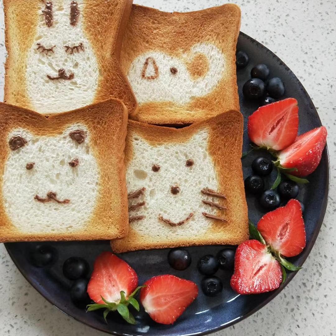 可爱到犯规的手绘烤吐司🍞巨简单❗️孩子最爱❗️