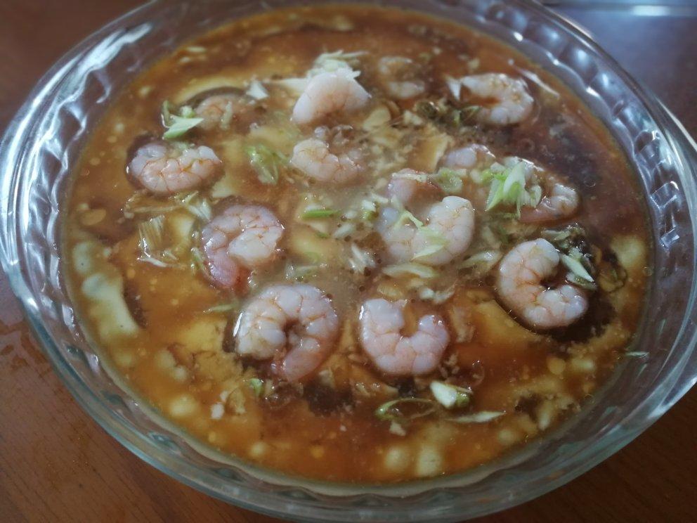 减肥也能吃虾仁豆腐蒸水蛋