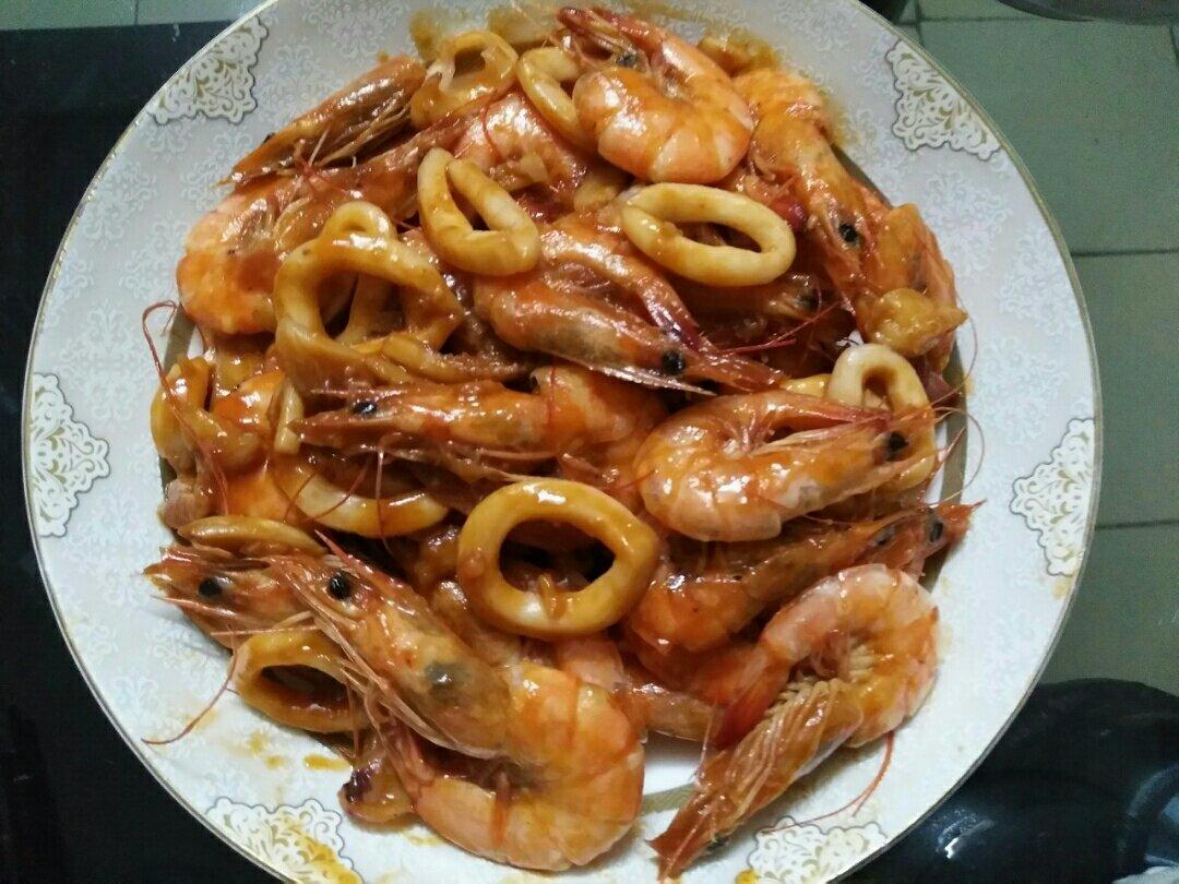 黄晓明茄汁大虾－中餐厅